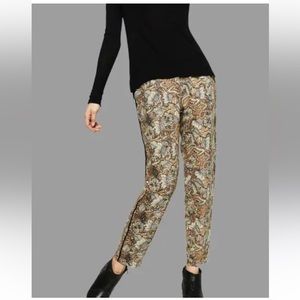 Zara Basic Printed Crepe Pull on Pants - Size S